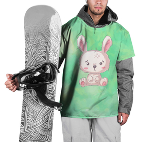 Накидка на куртку 3D с принтом Милый маленький зайчик в Белгороде, 100% полиэстер |  | Тематика изображения на принте: детский | зайчик | зайчонок | заяц | кролик