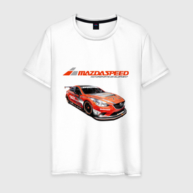 Мужская футболка хлопок с принтом Mazda   Motorsport Development , 100% хлопок | прямой крой, круглый вырез горловины, длина до линии бедер, слегка спущенное плечо. | car | development | japan | mazda | motorsport | power | racing | team | автомобиль | автоспорт | гонка | мазда | мощь | развитие | япония