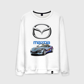 Мужской свитшот хлопок с принтом Mazda   Japan , 100% хлопок |  | car | japan | mazda | prestige | автомобиль | мазда | престиж | япония