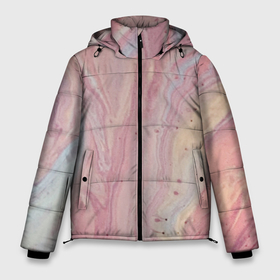 Мужская зимняя куртка 3D с принтом Мраморный дизайн с розовыми, синими и желтыми цветами в Санкт-Петербурге, верх — 100% полиэстер; подкладка — 100% полиэстер; утеплитель — 100% полиэстер | длина ниже бедра, свободный силуэт Оверсайз. Есть воротник-стойка, отстегивающийся капюшон и ветрозащитная планка. 

Боковые карманы с листочкой на кнопках и внутренний карман на молнии. | абстрактный мрамор | абстракция | акварель | акварельный узор | весенний принт | желтый | космос | марбл | мрамор | мраморный дизайн | розовый | розовый фон | синий | тай дай | узоры | фиолетовый