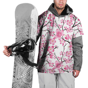Накидка на куртку 3D с принтом Весенняя сакура , 100% полиэстер |  | Тематика изображения на принте: арт | весна | рисунок | розовые цветы | розовый цветок | сакура | цветок | цветы | яркие цветы | яркий цветок
