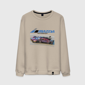 Мужской свитшот хлопок с принтом Mazda   Motorsport   Racing team , 100% хлопок |  | car | development | japan | mazda | motorsport | power | racing | team | автомобиль | автоспорт | гонка | мазда | мощь | развитие | япония