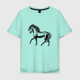 Мужская футболка хлопок Oversize с принтом Мустанг | Лошадь в Тюмени, 100% хлопок | свободный крой, круглый ворот, “спинка” длиннее передней части | horse | жеребенок | жеребец | кабыла | кобыла | кобылица | конь | лошадка | лошадь | лошатка | мустанг | парнокопытное | рысак | скакун