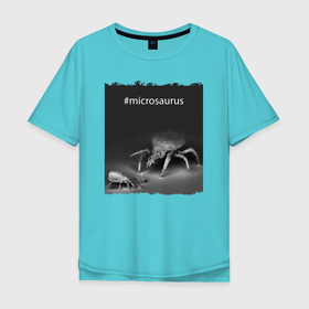 Мужская футболка хлопок Oversize с принтом Микрозавры в Курске, 100% хлопок | свободный крой, круглый ворот, “спинка” длиннее передней части | beatle | insect | microsaur | paws | жук | лапы | микрозавр | насекомое