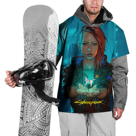 Накидка на куртку 3D с принтом Vi girl cyberpunk 2077 в Тюмени, 100% полиэстер |  | 2077 | cyberpunk | cyberpunk 2077 | judy | night city | vi | ви | джуди | жуди | кибер | киберпанк | найтсити | панк