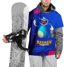 Накидка на куртку 3D с принтом Синий globox Rayman в Новосибирске, 100% полиэстер |  | legends | rayman | rayman legends | глобокс | рейман | рэйман | рэймэн