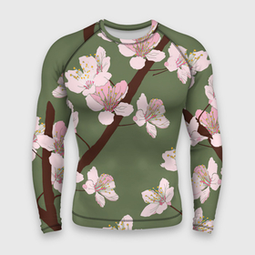 Мужской рашгард 3D с принтом Деревья весной в Тюмени,  |  | арт | весна | рисунок | розовые цветы | розовый цветок | сакура | цветение | цветение дерева | цветение деревьев | цветок | цветы | яркие цветы | яркий цветок