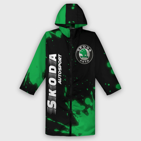Дождевик унисекс 3D с принтом SKODA | Skoda Autosport + Брызги в городе Новоалтайск,  |  | auto | autosport | logo | moto | paint | skoda | symbol | авто | автомобиль | брызги | гонки | знак | краска | лого | логотип | логотипы | марка | машина | мото | символ | символы | шкода