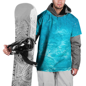Накидка на куртку 3D с принтом Голубой океан | Голубая вода , 100% полиэстер |  | ocean | oceanic | sea | water | waters | world ocean | акватория | бриз | вода | голобая вода | мировой океан | море | морской | океан | океанический | океанский