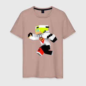 Мужская футболка хлопок с принтом Minecraft   Video game в Белгороде, 100% хлопок | прямой крой, круглый вырез горловины, длина до линии бедер, слегка спущенное плечо. | dude | guy | minecraft | video game | видеоигра | майнкрафт | парень | чувак
