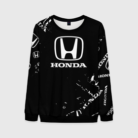 Мужской свитшот 3D с принтом Honda CR Z в Санкт-Петербурге, 100% полиэстер с мягким внутренним слоем | круглый вырез горловины, мягкая резинка на манжетах и поясе, свободная посадка по фигуре | honda | sport | авто | автомобиль | бренд | марка | спорт | хонда