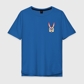 Мужская футболка хлопок Oversize с принтом Маска зайца , 100% хлопок | свободный крой, круглый ворот, “спинка” длиннее передней части | аниме | биско | голова | заяц | маска