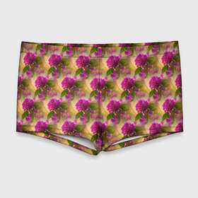 Мужские купальные плавки 3D с принтом фиолетовые цветочки 3d в Тюмени, Полиэстер 85%, Спандекс 15% |  | весна | паттерн | фиолетовые цветы | цветочки | цветы