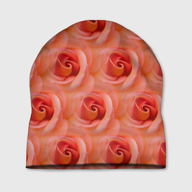 Шапка 3D с принтом Розы   цветы   паттерн в Кировске, 100% полиэстер | универсальный размер, печать по всей поверхности изделия | flowers | паттерн | розочки | розы | цветочки | цветы