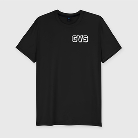 Мужская футболка хлопок Slim с принтом GVS NEW , 92% хлопок, 8% лайкра | приталенный силуэт, круглый вырез ворота, длина до линии бедра, короткий рукав | gvs | валакас | глад | логотип