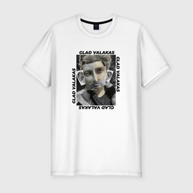 Мужская футболка хлопок Slim с принтом OLD VICE в Санкт-Петербурге, 92% хлопок, 8% лайкра | приталенный силуэт, круглый вырез ворота, длина до линии бедра, короткий рукав | валакас | глад | лицо | портрет