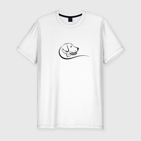 Мужская футболка хлопок Slim с принтом Собаки логотип в Белгороде, 92% хлопок, 8% лайкра | приталенный силуэт, круглый вырез ворота, длина до линии бедра, короткий рукав | породы | собак | собаки | эмблема