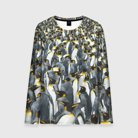 Мужской лонгслив 3D с принтом Пингвины | Penguins в Курске, 100% полиэстер | длинные рукава, круглый вырез горловины, полуприлегающий силуэт | bird | birds | mammals | patern | pattern | penguin | penguins | млекопитающий | млекопмлекопитающие | патерн | паттерн | пенгвин | пингвин | пингвинчик | пингвинчики | птица | птицы