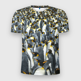 Мужская футболка 3D Slim с принтом Пингвины | Penguins в Кировске, 100% полиэстер с улучшенными характеристиками | приталенный силуэт, круглая горловина, широкие плечи, сужается к линии бедра | bird | birds | mammals | patern | pattern | penguin | penguins | млекопитающий | млекопмлекопитающие | патерн | паттерн | пенгвин | пингвин | пингвинчик | пингвинчики | птица | птицы