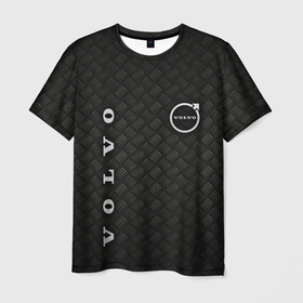 Мужская футболка 3D с принтом Логотип VOLVO на металле , 100% полиэфир | прямой крой, круглый вырез горловины, длина до линии бедер | auto | car | logotype | metal | volvo | автолюбителям | автомобиль | вольво | для мужчин | значок вольво | логотип | металл | мужская машина | мужская тачка | новый логотип