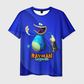 Мужская футболка 3D с принтом Globox с фонарем в Курске, 100% полиэфир | прямой крой, круглый вырез горловины, длина до линии бедер | legends | rayman | rayman legends | глобокс | рейман | рэйман | рэймэн