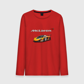 Мужской лонгслив хлопок с принтом McLaren   Motorsport   Racing Team , 100% хлопок |  | car | mclaren | motorsport | power | racing | team | автомобиль | автоспорт | гонка | мощь