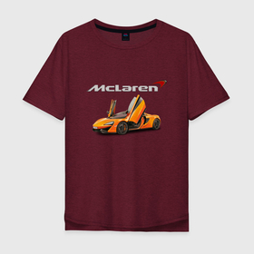 Мужская футболка хлопок Oversize с принтом McLaren   Motorsport в Тюмени, 100% хлопок | свободный крой, круглый ворот, “спинка” длиннее передней части | car | mclaren | motorsport | power | racing | team | автомобиль | автоспорт | гонка | мощь