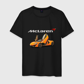 Мужская футболка хлопок с принтом McLaren   Motorsport в Белгороде, 100% хлопок | прямой крой, круглый вырез горловины, длина до линии бедер, слегка спущенное плечо. | car | mclaren | motorsport | power | racing | team | автомобиль | автоспорт | гонка | мощь