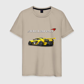 Мужская футболка хлопок с принтом McLaren   Motorsport   Racing Team в Новосибирске, 100% хлопок | прямой крой, круглый вырез горловины, длина до линии бедер, слегка спущенное плечо. | car | mclaren | motorsport | power | racing | team | автомобиль | автоспорт | гонка | мощь
