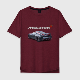 Мужская футболка хлопок Oversize с принтом McLaren   Racing Team   Motorsport , 100% хлопок | свободный крой, круглый ворот, “спинка” длиннее передней части | car | mclaren | motorsport | power | racing | team | автомобиль | автоспорт | гонка | мощь