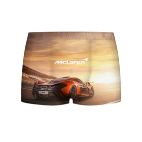 Мужские трусы 3D с принтом McLaren   легендарная гоночная команда в Курске, 50% хлопок, 50% полиэстер | классическая посадка, на поясе мягкая тканевая резинка | car | mclaren | motorsport | power | racing | team | автомобиль | автоспорт | гонка | мощь