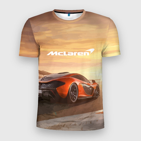 Мужская футболка 3D Slim с принтом McLaren   легендарная гоночная команда в Тюмени, 100% полиэстер с улучшенными характеристиками | приталенный силуэт, круглая горловина, широкие плечи, сужается к линии бедра | Тематика изображения на принте: car | mclaren | motorsport | power | racing | team | автомобиль | автоспорт | гонка | мощь