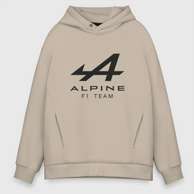 Мужское худи Oversize хлопок с принтом Alpine F1 team | Black Logo в Екатеринбурге, френч-терри — 70% хлопок, 30% полиэстер. Мягкий теплый начес внутри —100% хлопок | боковые карманы, эластичные манжеты и нижняя кромка, капюшон на магнитной кнопке | alpine f1 | auto sport | autosport | emblem | f1 | fia | formula one | logo | авто спорт | автоспорт | кольцевые гонки | лого | логотип | ф1 | формула 1 | формула один | эмблема