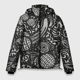 Мужская зимняя куртка 3D с принтом Узор Дух вселенной в Тюмени, верх — 100% полиэстер; подкладка — 100% полиэстер; утеплитель — 100% полиэстер | длина ниже бедра, свободный силуэт Оверсайз. Есть воротник-стойка, отстегивающийся капюшон и ветрозащитная планка. 

Боковые карманы с листочкой на кнопках и внутренний карман на молнии. | mushrooms | pattern | астрономия | бесконечность | бубен | волшебство | вселенная | вязь | гриб | дух | кислота | колдун | космос | магия | мир | мухомор | обряд | орнамент | паттерн | планета | природа