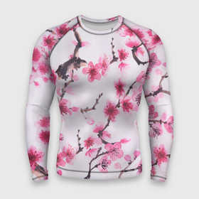 Мужской рашгард 3D с принтом Мазки весны в Тюмени,  |  | арт | весна | краска | рисунок | розовые цветы | розовый цветок | сакура | цветение | цветение дерева | цветение деревьев | цветок | цветы | яркие цветы | яркий цветок
