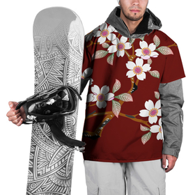 Накидка на куртку 3D с принтом Векторная весна в Новосибирске, 100% полиэстер |  | арт | вектор | векторный рисунок | весна | рисунок | розовые цветы | розовый цветок | сакура | цветение | цветение дерева | цветение деревьев | цветок | цветы | яркие цветы | яркий цветок