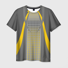 Мужская футболка 3D с принтом Для спортивного удовольствия , 100% полиэфир | прямой крой, круглый вырез горловины, длина до линии бедер | sport | градиент | квадраты | спорт | спортивный стиль