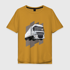 Мужская футболка хлопок Oversize с принтом Calmaction DAF в Петрозаводске, 100% хлопок | свободный крой, круглый ворот, “спинка” длиннее передней части | bigtruck | daf | daf 2022 | daf trucks | daf xf | daf xg | new daf | track | trackdriver | transport | trucks | vlog | xf | автомобили | водитель | грузовик | грузовые автомобили | даф 106 | трак | транспорт | тягач | фура
