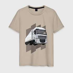 Мужская футболка хлопок с принтом Calmaction DAF в Новосибирске, 100% хлопок | прямой крой, круглый вырез горловины, длина до линии бедер, слегка спущенное плечо. | bigtruck | daf | daf 2022 | daf trucks | daf xf | daf xg | new daf | track | trackdriver | transport | trucks | vlog | xf | автомобили | водитель | грузовик | грузовые автомобили | даф 106 | трак | транспорт | тягач | фура