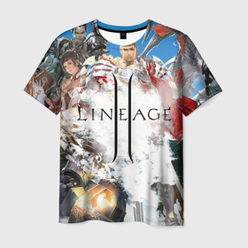 Мужская футболка 3D с принтом Hero of Lineage , 100% полиэфир | прямой крой, круглый вырез горловины, длина до линии бедер | game | games | lineage | mmo | игра | игры | линейдж | линейдж 2 | линейка | ммо