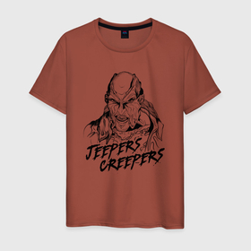 Мужская футболка хлопок с принтом Line Jeepers Creepers в Петрозаводске, 100% хлопок | прямой крой, круглый вырез горловины, длина до линии бедер, слегка спущенное плечо. | Тематика изображения на принте: creepers | jeepers | jeepers creepers | jeepers creepers reborn | reborn | возрожденный | джиперс криперс | джипперс | джипперс криперс возрожденный | криперс | ужастики | ужасы | фильм | хоррор