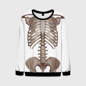 Мужской свитшот 3D с принтом Анатомия | Скелет в Курске, 100% полиэстер с мягким внутренним слоем | круглый вырез горловины, мягкая резинка на манжетах и поясе, свободная посадка по фигуре | анатомия | анатомия скелет | одежда анатомия | одежда с принтом скелета | одежда скелет | одежда со скелетом | скелет | скелет принт | скелетон