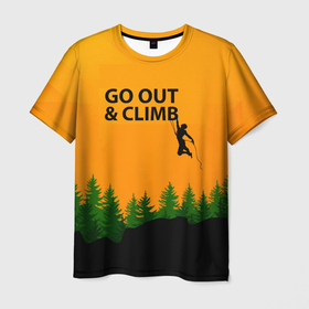 Мужская футболка 3D с принтом скалолазание   это жизнь в Тюмени, 100% полиэфир | прямой крой, круглый вырез горловины, длина до линии бедер | adrenaline | adventure | extreme | hiking | mountaineering | mountains | rockclimbing | rocks | адреналин | альпинизм | горы | скалолазание | скалы | туризм | экстрим