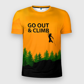 Мужская футболка 3D Slim с принтом скалолазание   это жизнь в Тюмени, 100% полиэстер с улучшенными характеристиками | приталенный силуэт, круглая горловина, широкие плечи, сужается к линии бедра | adrenaline | adventure | extreme | hiking | mountaineering | mountains | rockclimbing | rocks | адреналин | альпинизм | горы | скалолазание | скалы | туризм | экстрим
