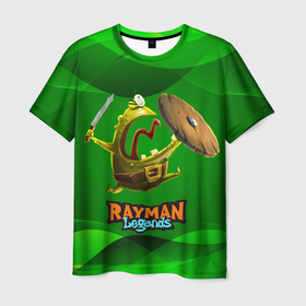 Мужская футболка 3D с принтом Персонаж Rayman Legends в Белгороде, 100% полиэфир | прямой крой, круглый вырез горловины, длина до линии бедер | legends | rayman | rayman legends | глобокс | рейман | рэйман | рэймэн