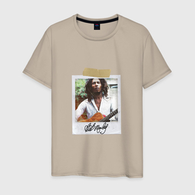 Мужская футболка хлопок с принтом Фото Bob Marley в Санкт-Петербурге, 100% хлопок | прямой крой, круглый вырез горловины, длина до линии бедер, слегка спущенное плечо. | bob marley | marley | reggae | боб марли | регги