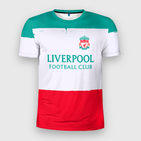 Мужская футболка 3D Slim с принтом Liverpool sport. в Тюмени, 100% полиэстер с улучшенными характеристиками | приталенный силуэт, круглая горловина, широкие плечи, сужается к линии бедра | lfc | liverpool | sport | ynwa | ливерпуль | лфк | спорт