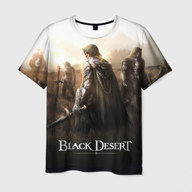 Мужская футболка 3D с принтом Battlefield BDO , 100% полиэфир | прямой крой, круглый вырез горловины, длина до линии бедер | black desert | black desert online | game | games | mmo | блэк десерт | блэк дисерт | игра | игры | ммо