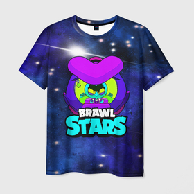 Мужская футболка 3D с принтом Eve Ева в космосе BrawlStars в Курске, 100% полиэфир | прямой крой, круглый вырез горловины, длина до линии бедер | brawl | brawl stars | brawlstars | eva | eve | бравлстарс | ева | еве