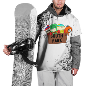 Накидка на куртку 3D с принтом Южный парк   персонажи | South Park в Новосибирске, 100% полиэстер |  | Тематика изображения на принте: kenny | south park | кенни | мультфильм | саус парк | сауспарк | сериал | южный парк